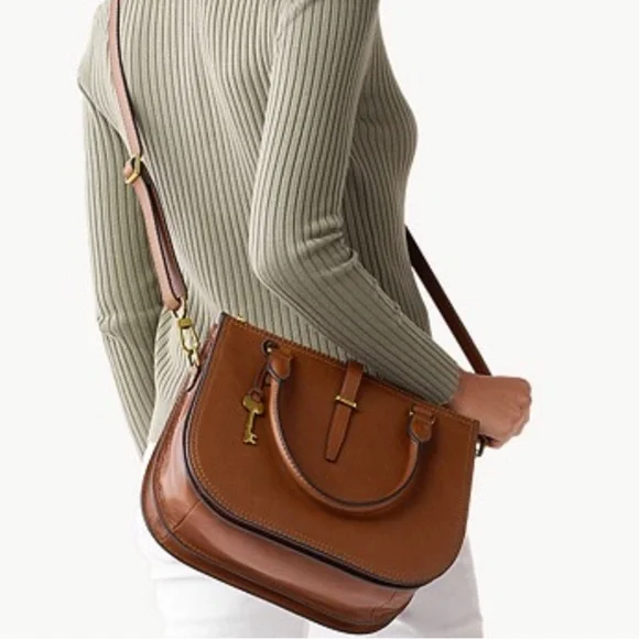 Fossil Ryder Medium Leather Satchel - Picture 2 of 14